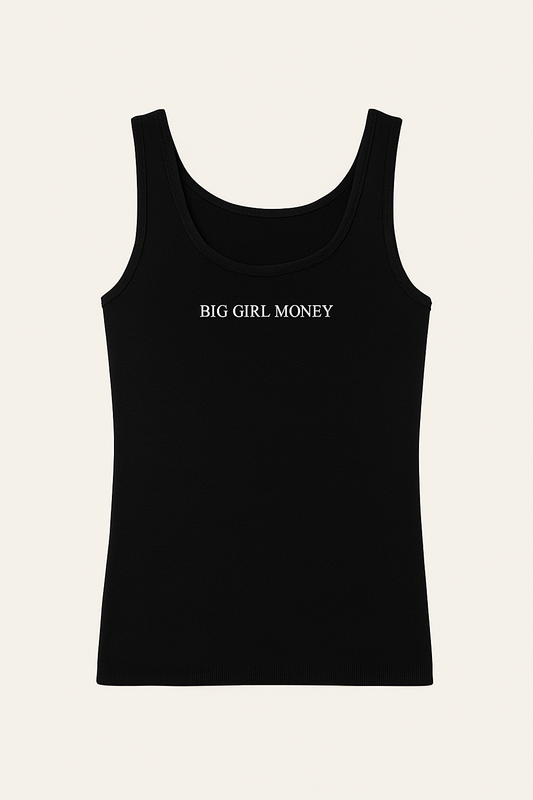 (Preorder) -Signature BGM Tank in Black "White BGM"