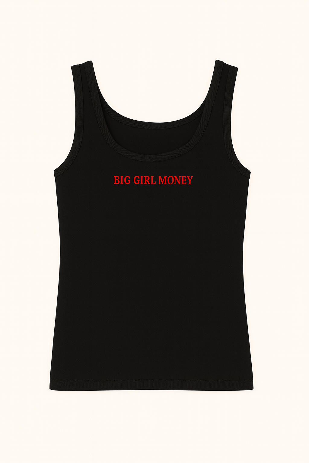 (Pre-Order) - Signature BGM Tank in black "Red BGM"