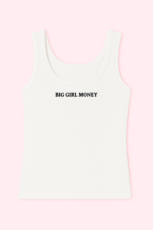 (Pre-Order) - Signature BGM Tank in White "Black BGM"